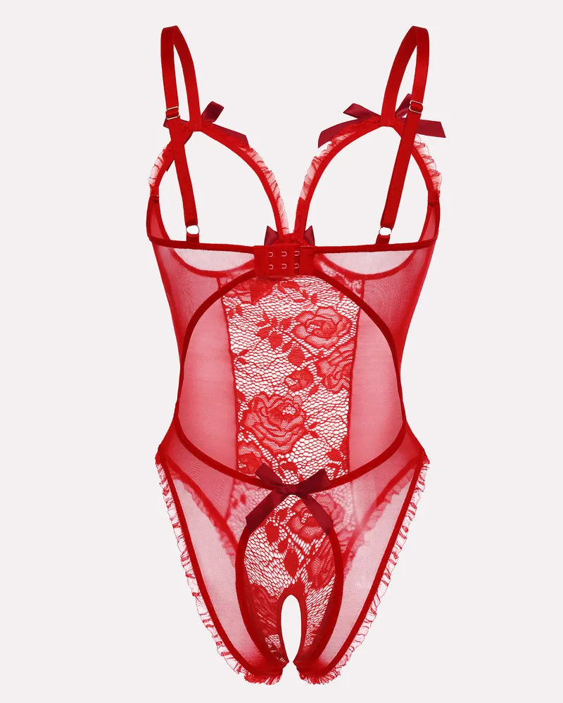 Halloween Lingerie Sexy Lace Mini Bodysuit