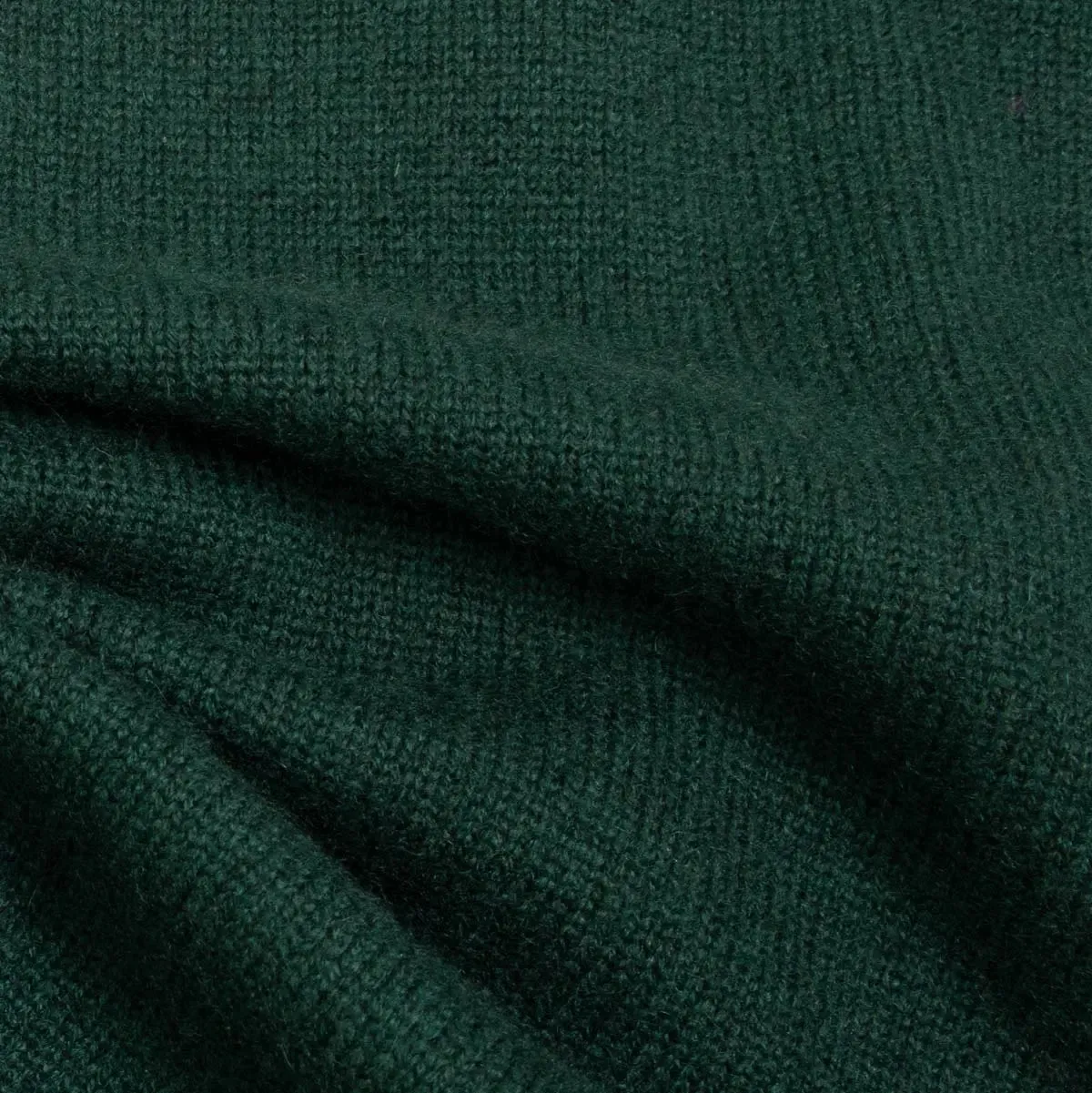 Holly Green Tobermorey 4ply V-Neck Cashmere Sweater