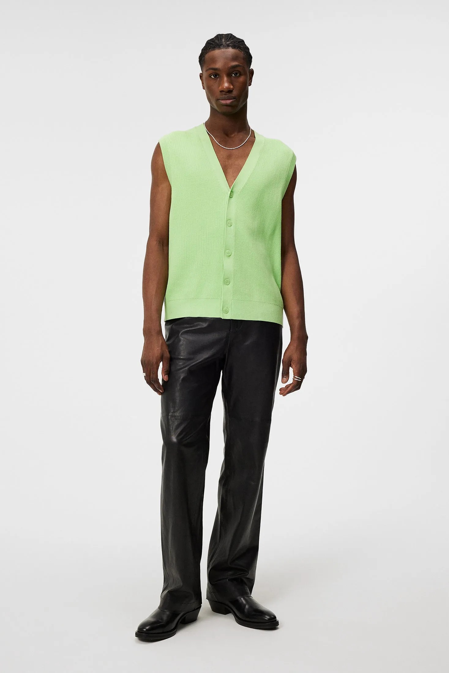 Hugo Cardigan Vest / Paradise Green
