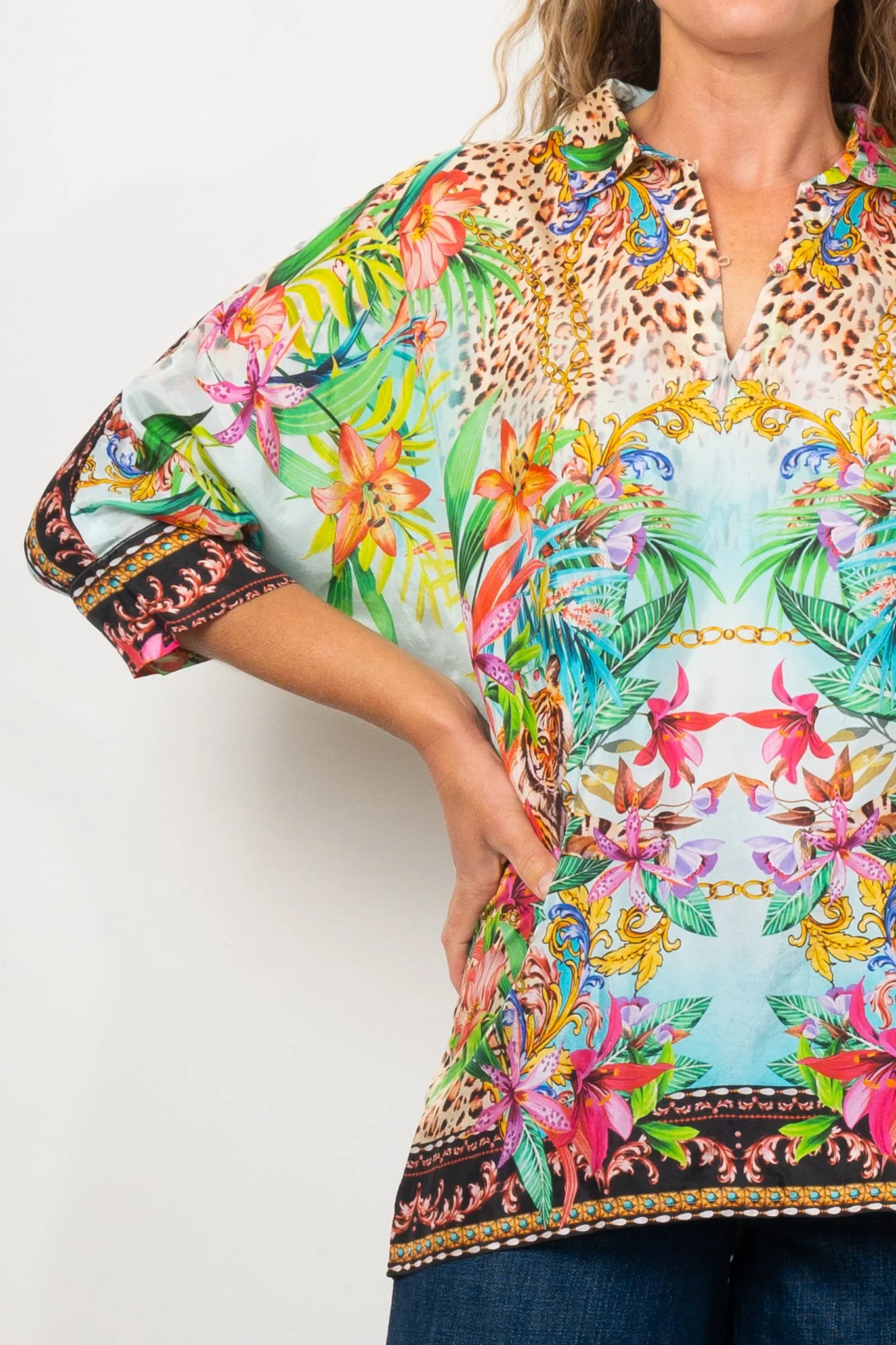 Johnny Was Aviina Miller Tigre Tunic