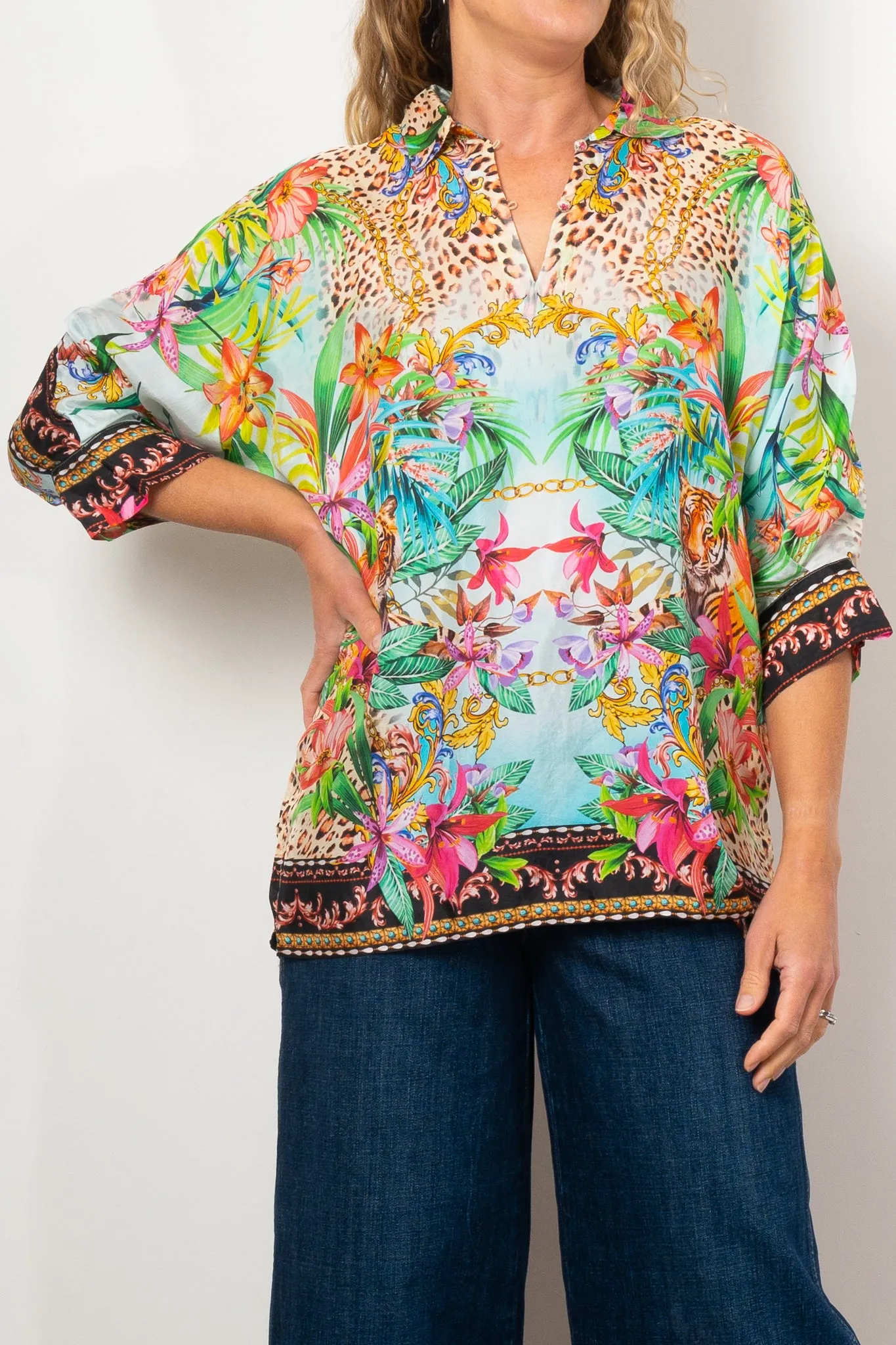 Johnny Was Aviina Miller Tigre Tunic