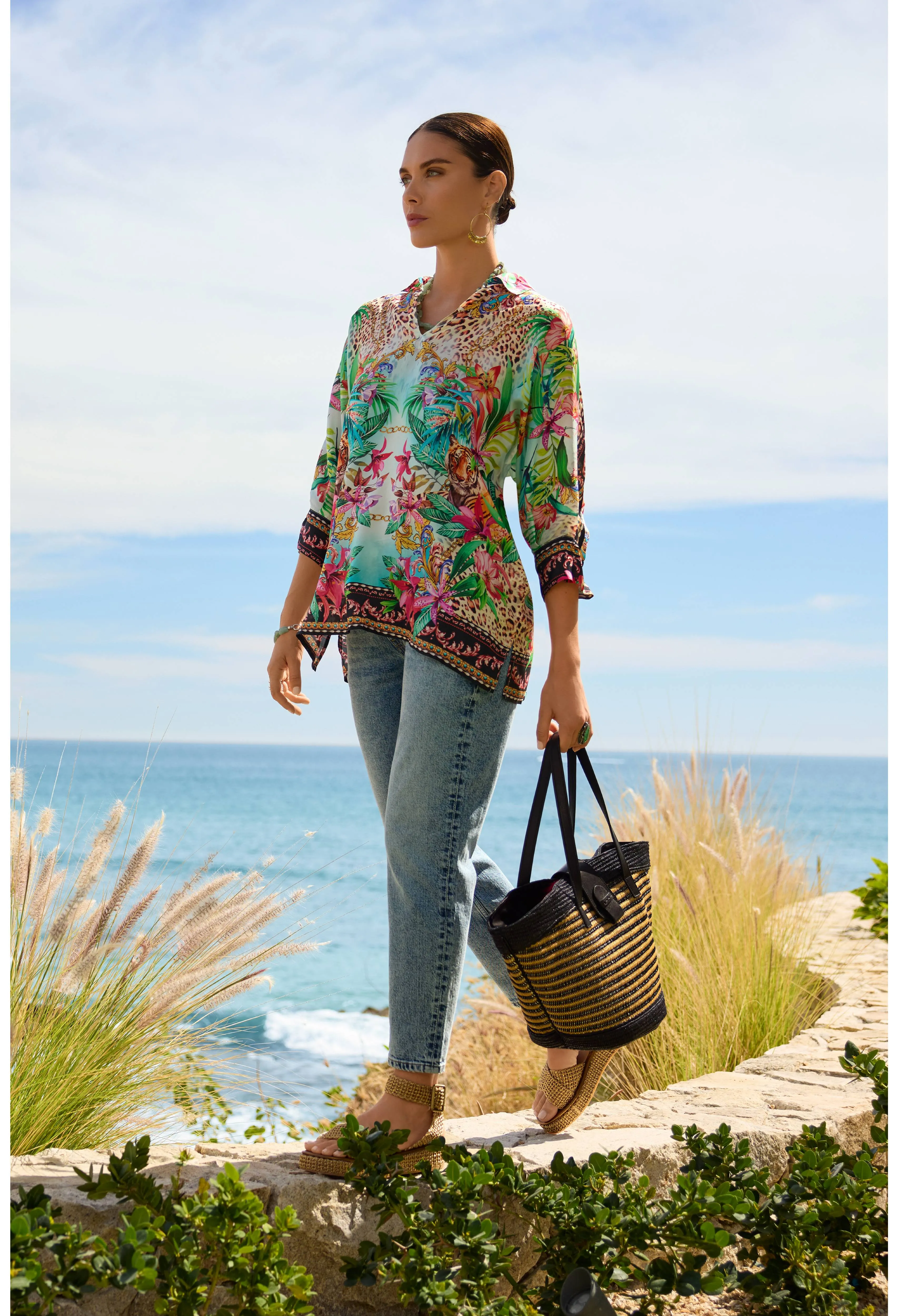Johnny Was Aviina Miller Tigre Tunic