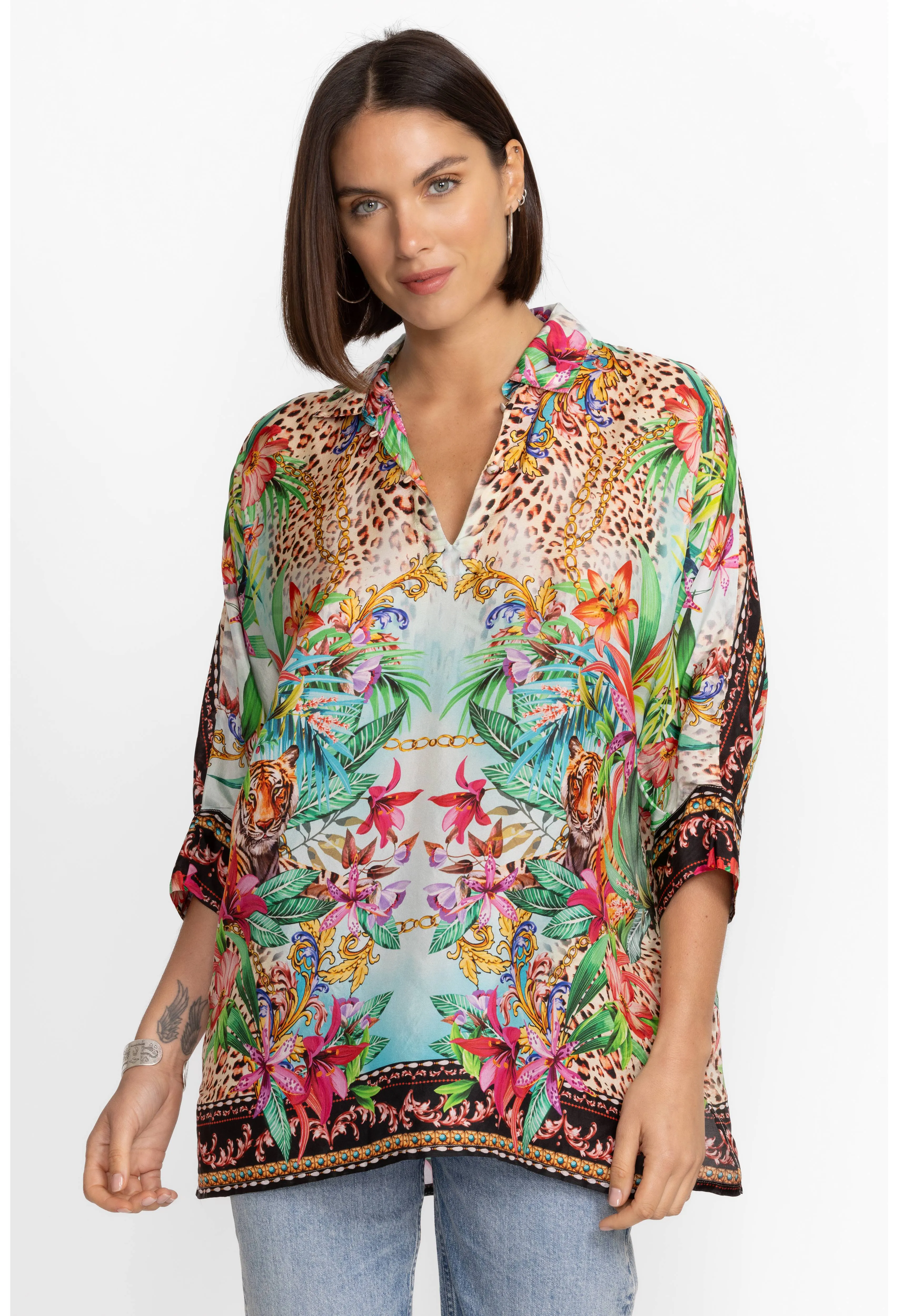 Johnny Was Aviina Miller Tigre Tunic