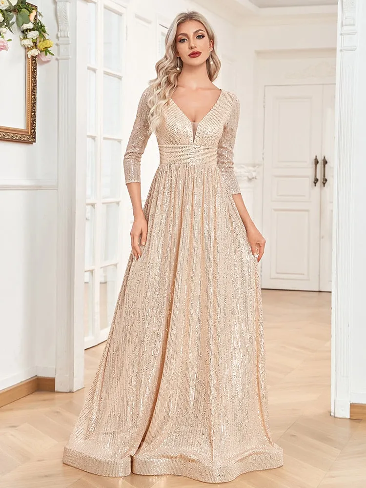Love Me More Women's Beading Prom Gown