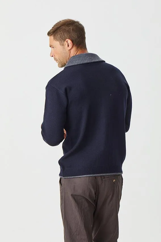 Men's Full Zip Jacket - Navy