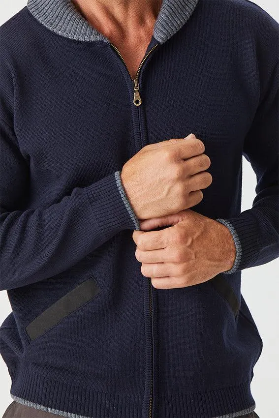 Men's Full Zip Jacket - Navy