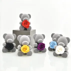 Mini Teddy Bear With Rose