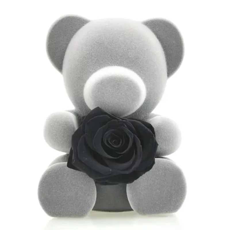 Mini Teddy Bear With Rose