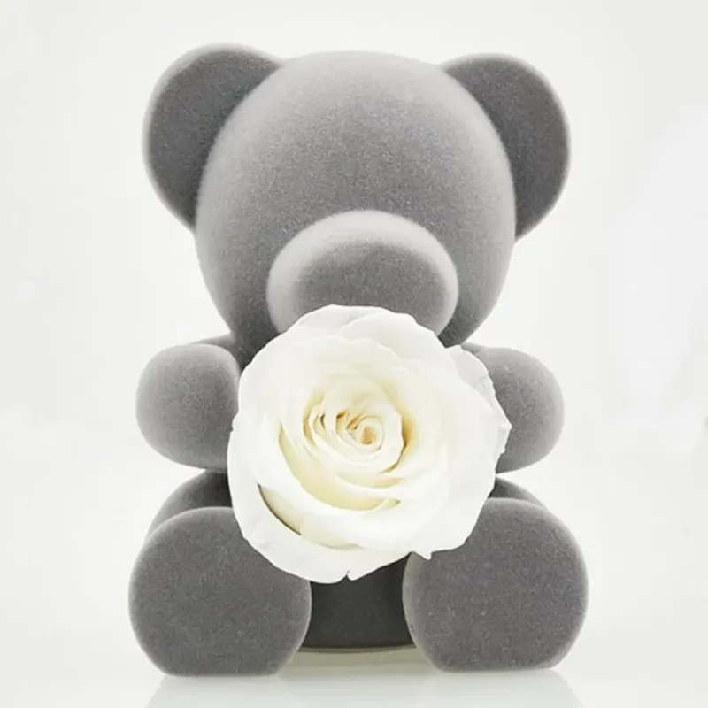 Mini Teddy Bear With Rose