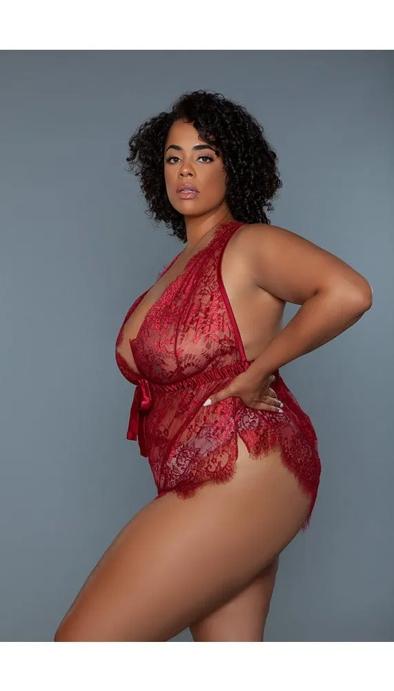 Nancy Lace V-neck Teddy