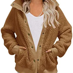 New Autumn And Winter Loose Wool Women Cardigan