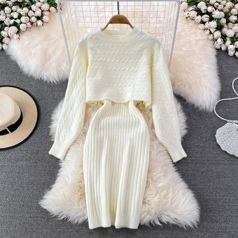 No Big Surprise Knitted Midi Dress