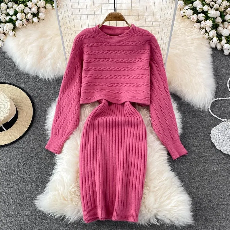 No Big Surprise Knitted Midi Dress