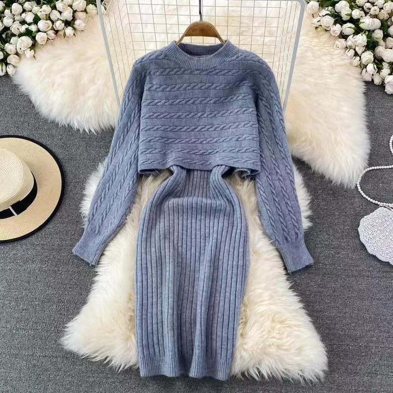 No Big Surprise Knitted Midi Dress