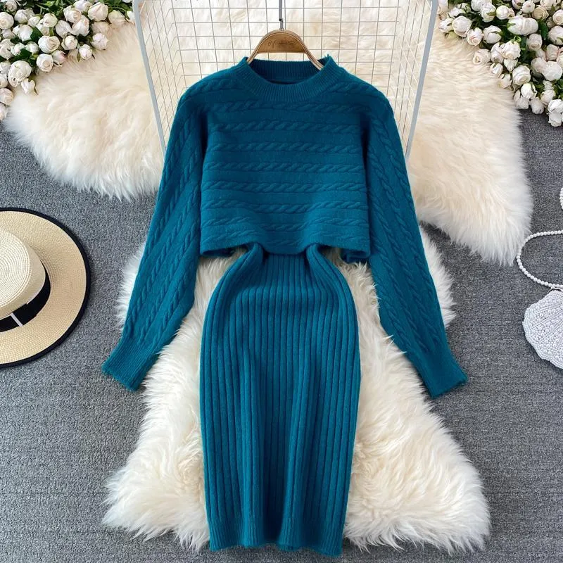 No Big Surprise Knitted Midi Dress