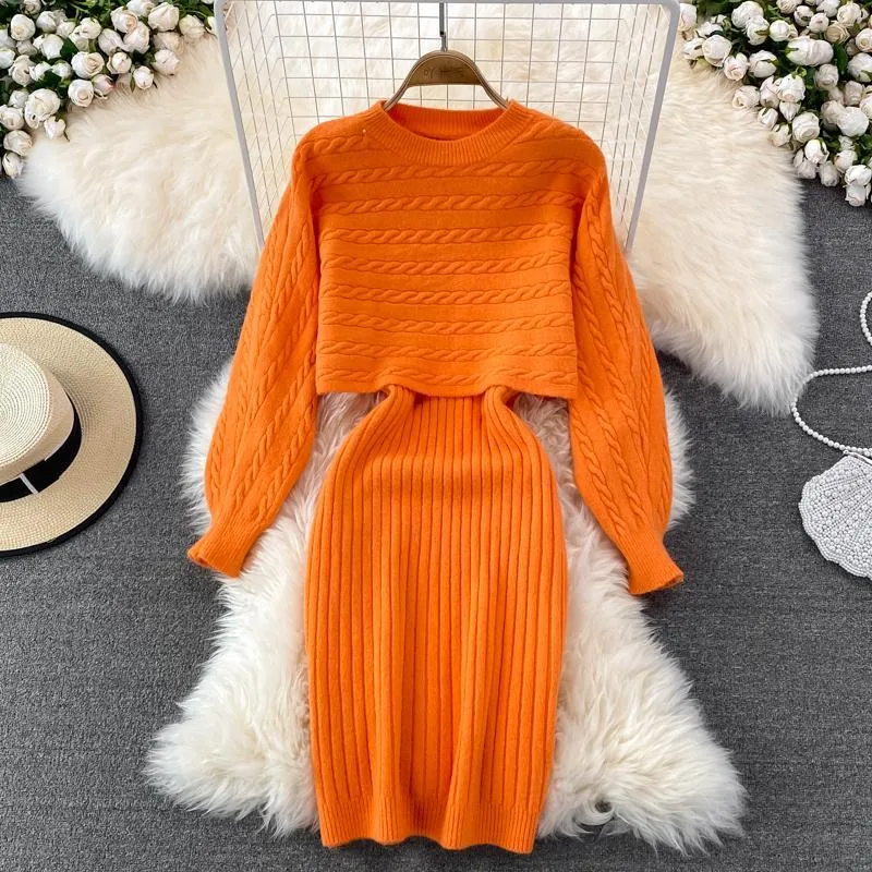 No Big Surprise Knitted Midi Dress