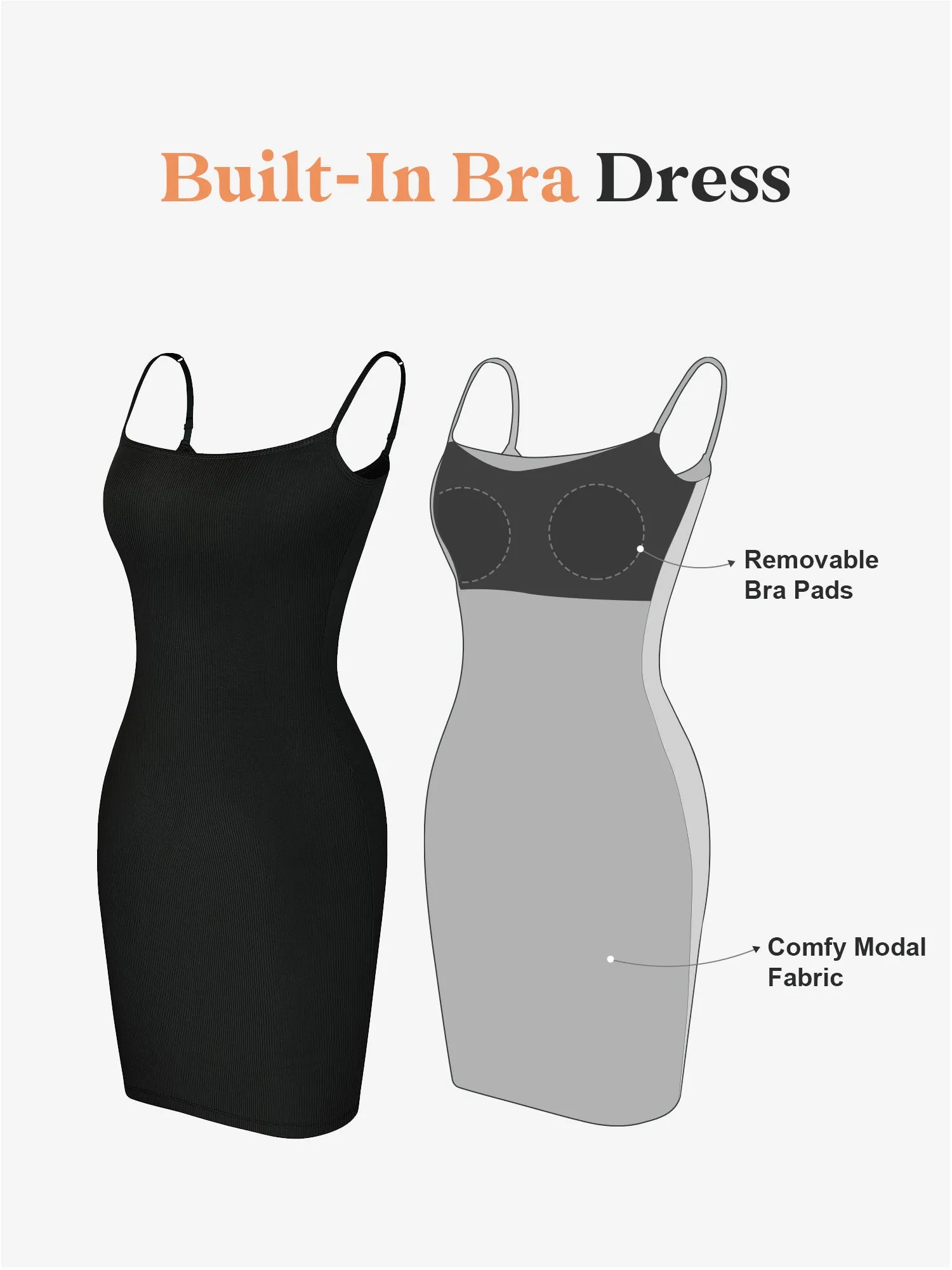 No Shaper Slip Mini Lounge Dress
