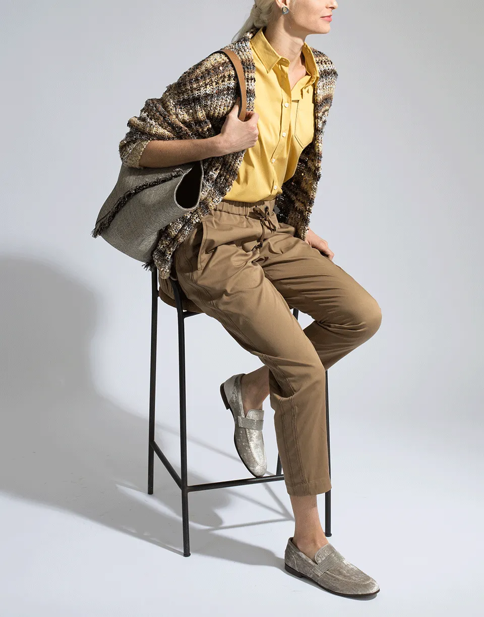 Open Woven Draw Hem Cardigan