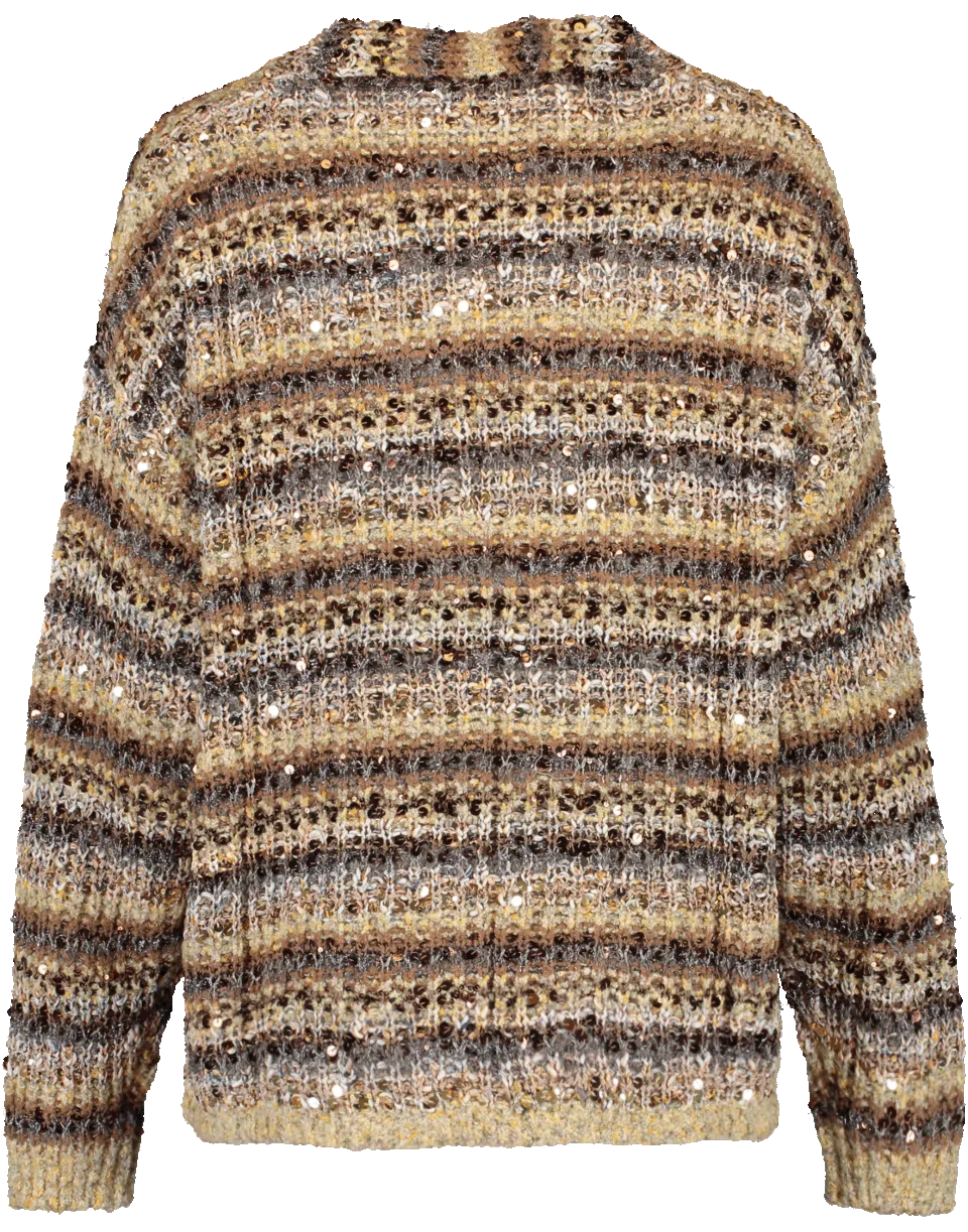 Open Woven Draw Hem Cardigan