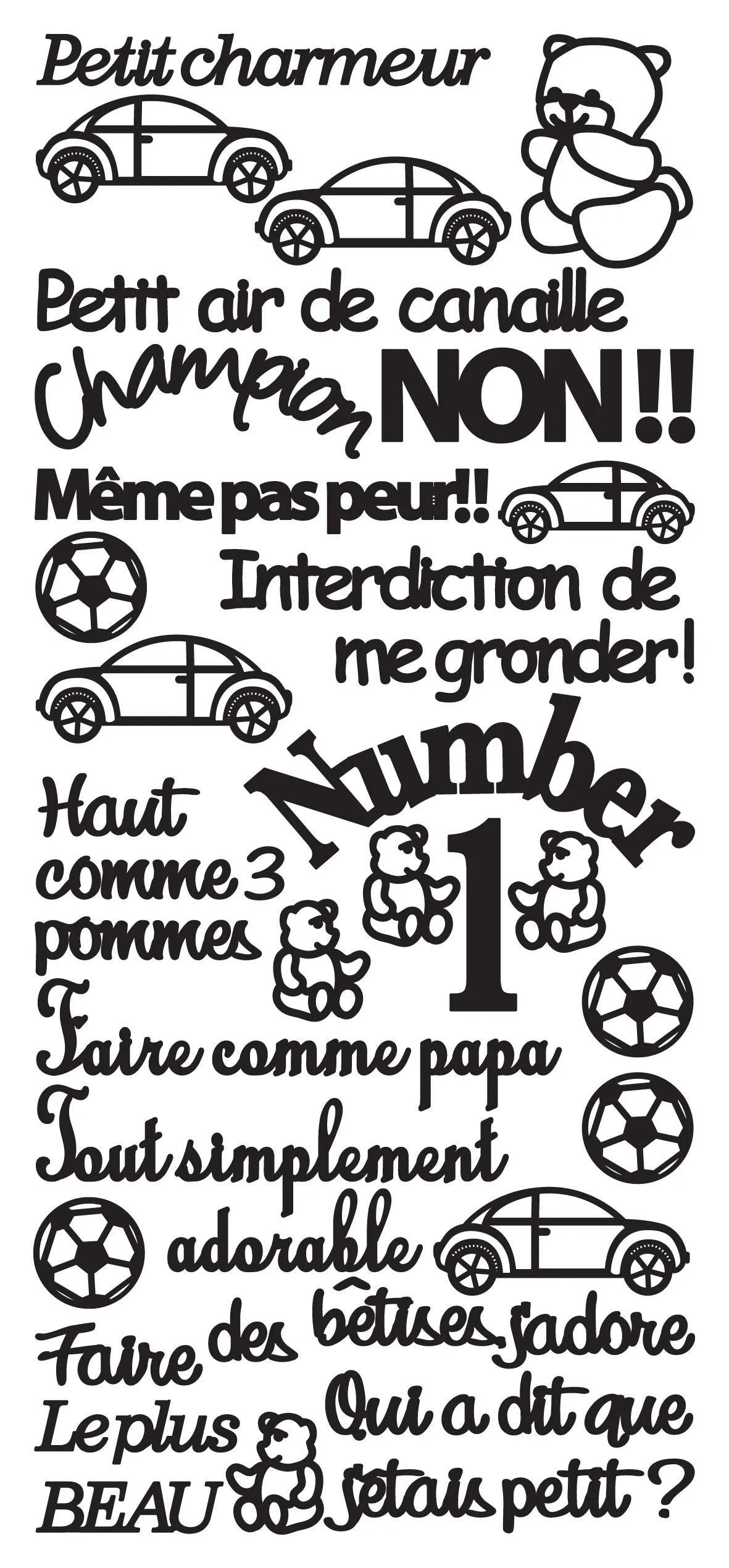 Peel Off Stickers - Petit Charmeur