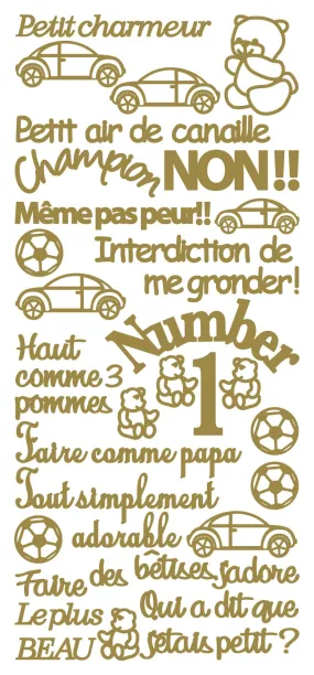Peel Off Stickers - Petit Charmeur