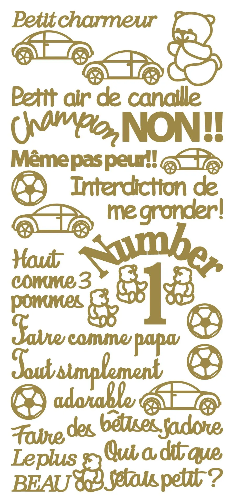 Peel Off Stickers - Petit Charmeur