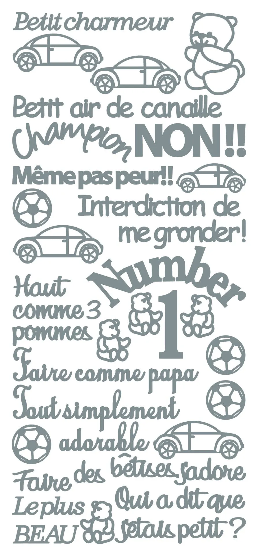 Peel Off Stickers - Petit Charmeur