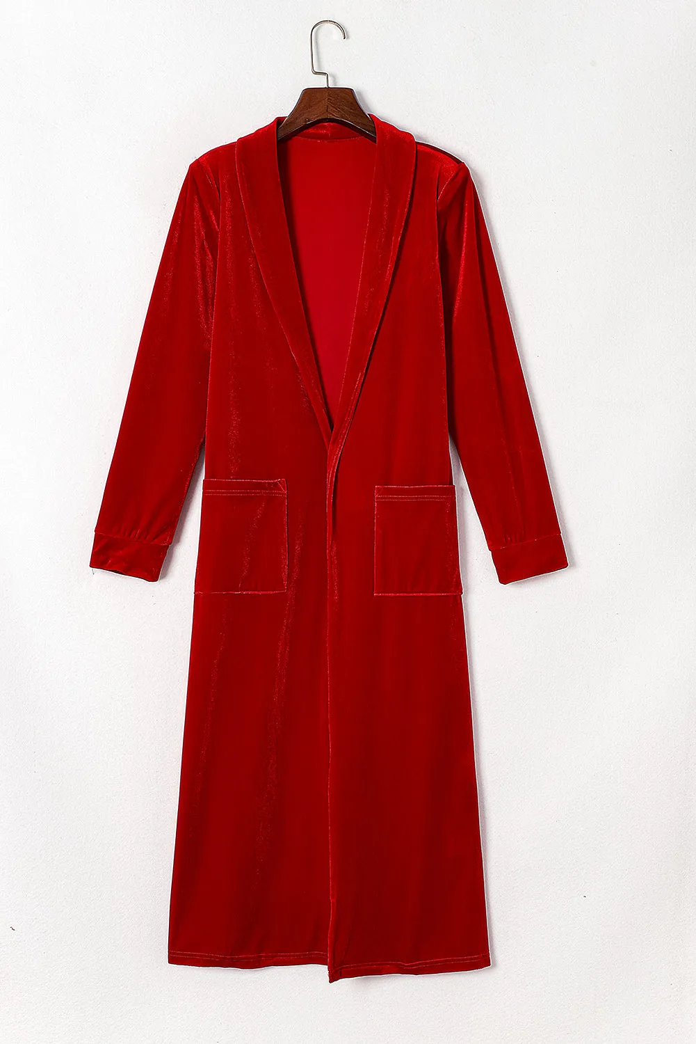 Red Velvet Cardigan