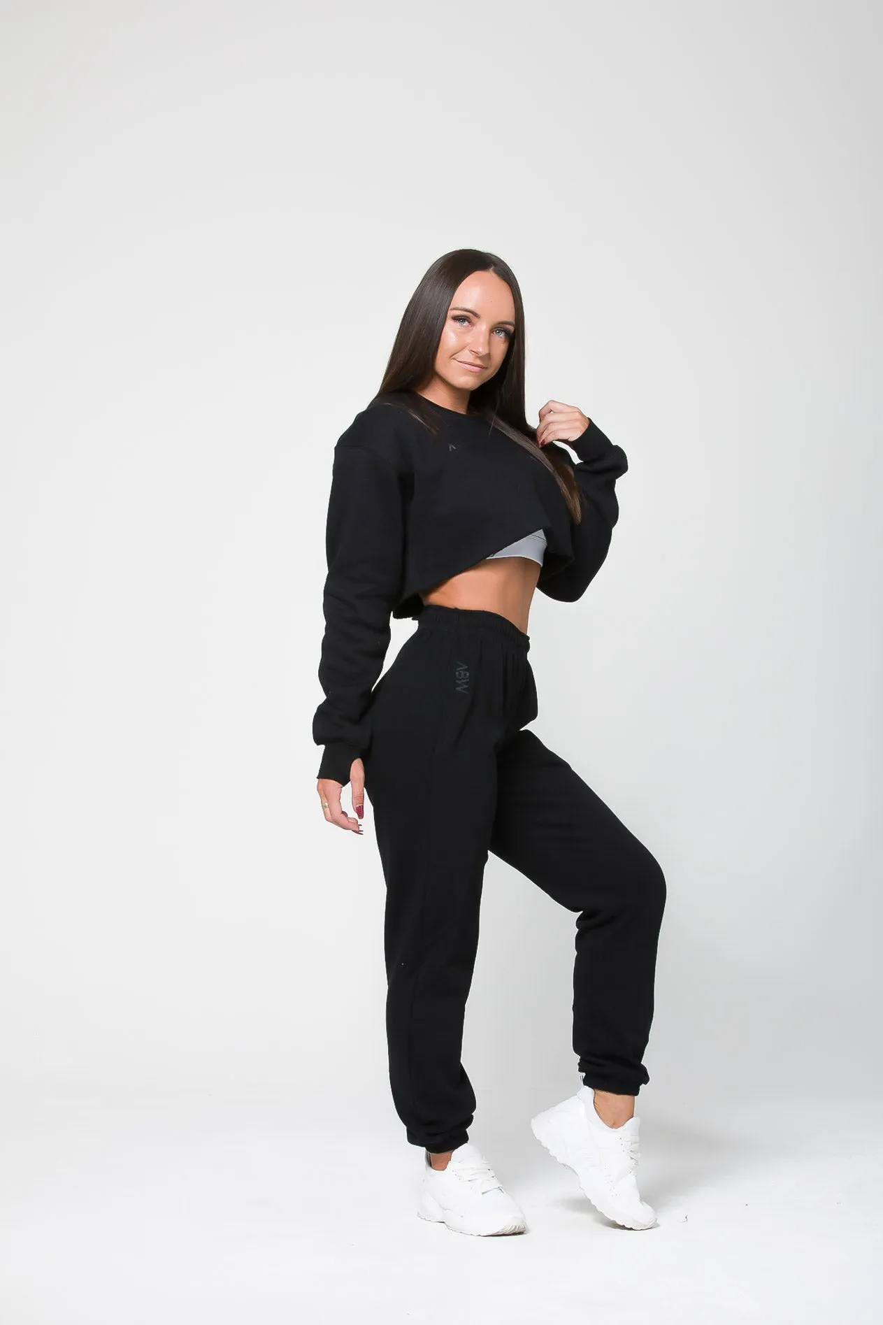 Remedy Crop Sweater - Black
