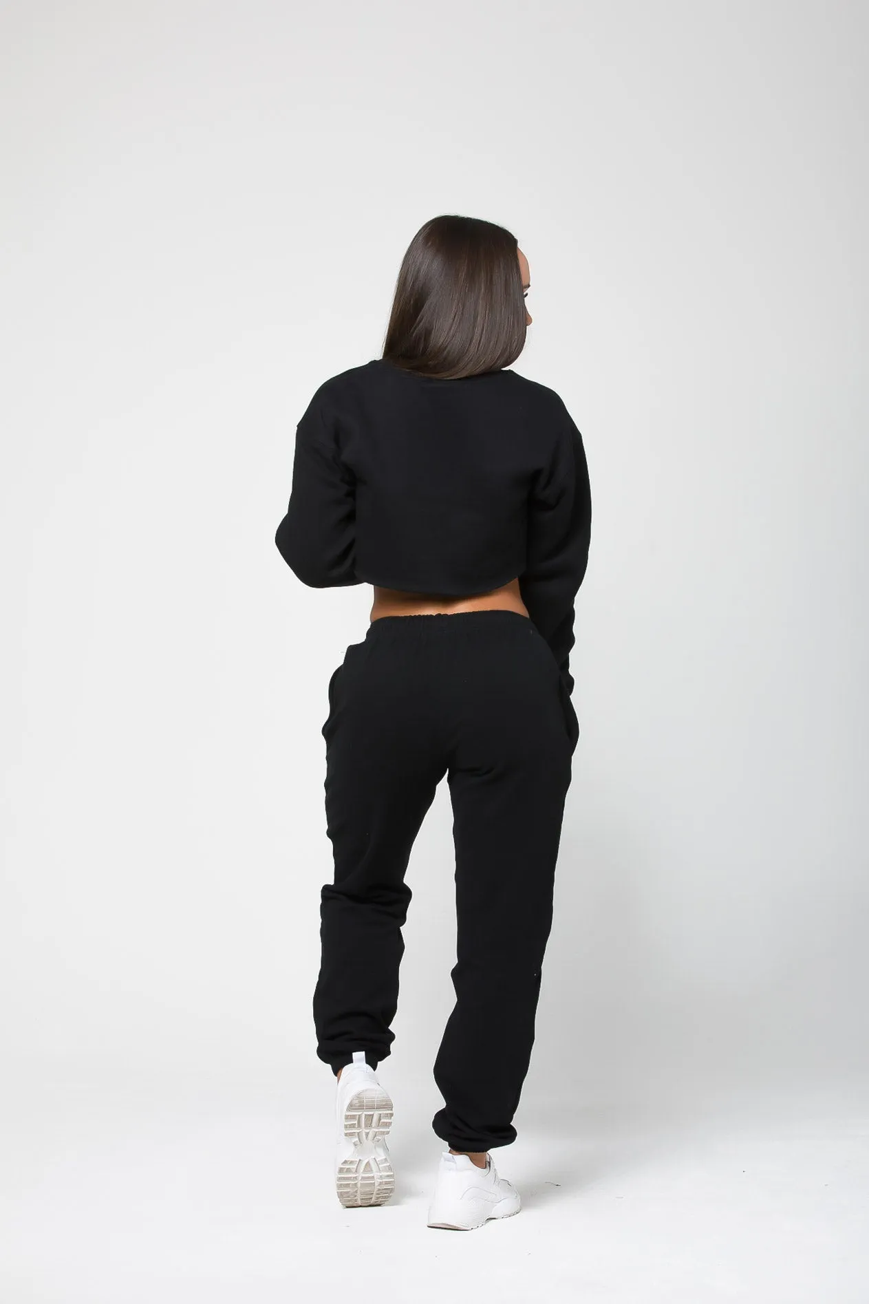 Remedy Crop Sweater - Black