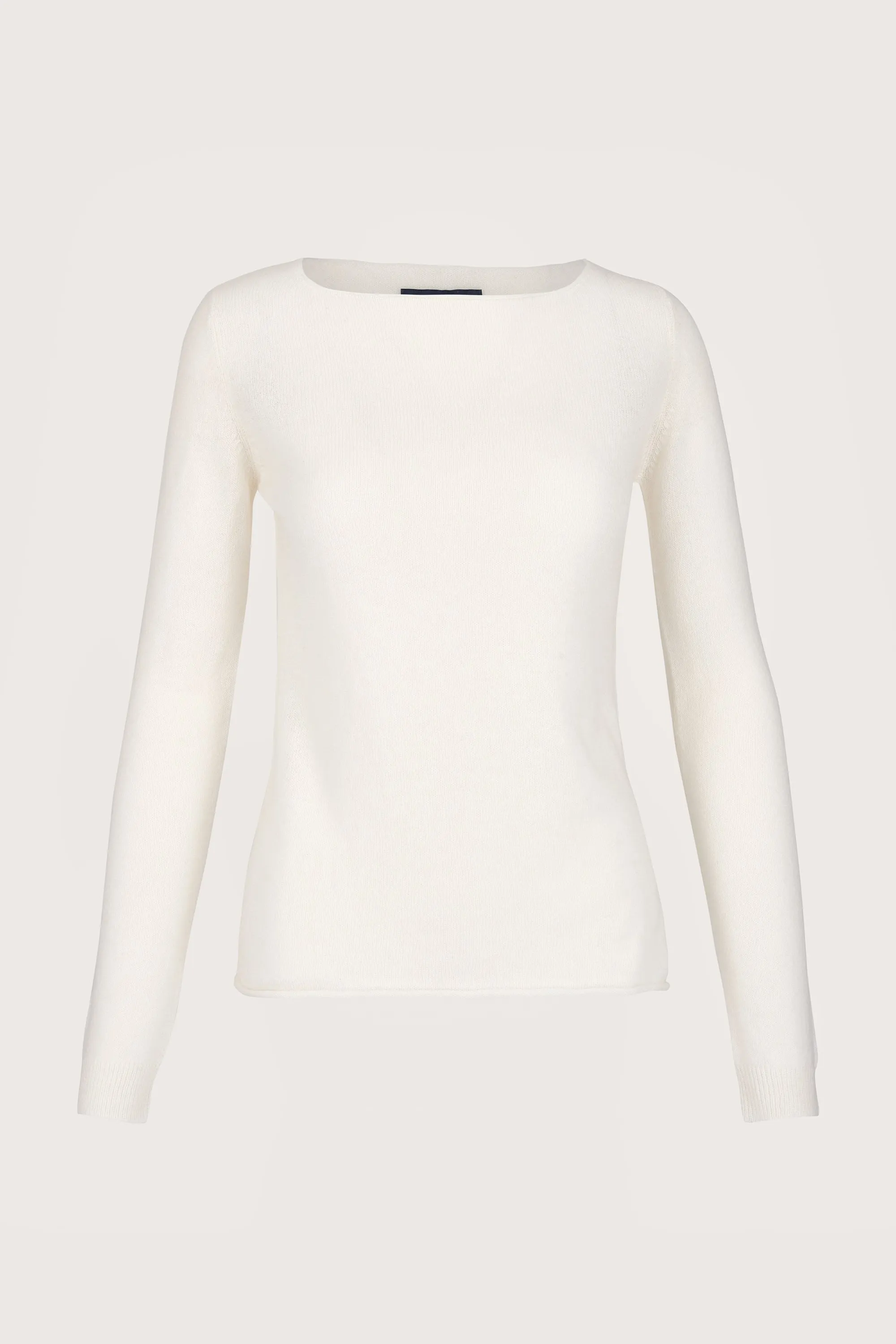 Renfrew Cashmere Boat Neck White Ice