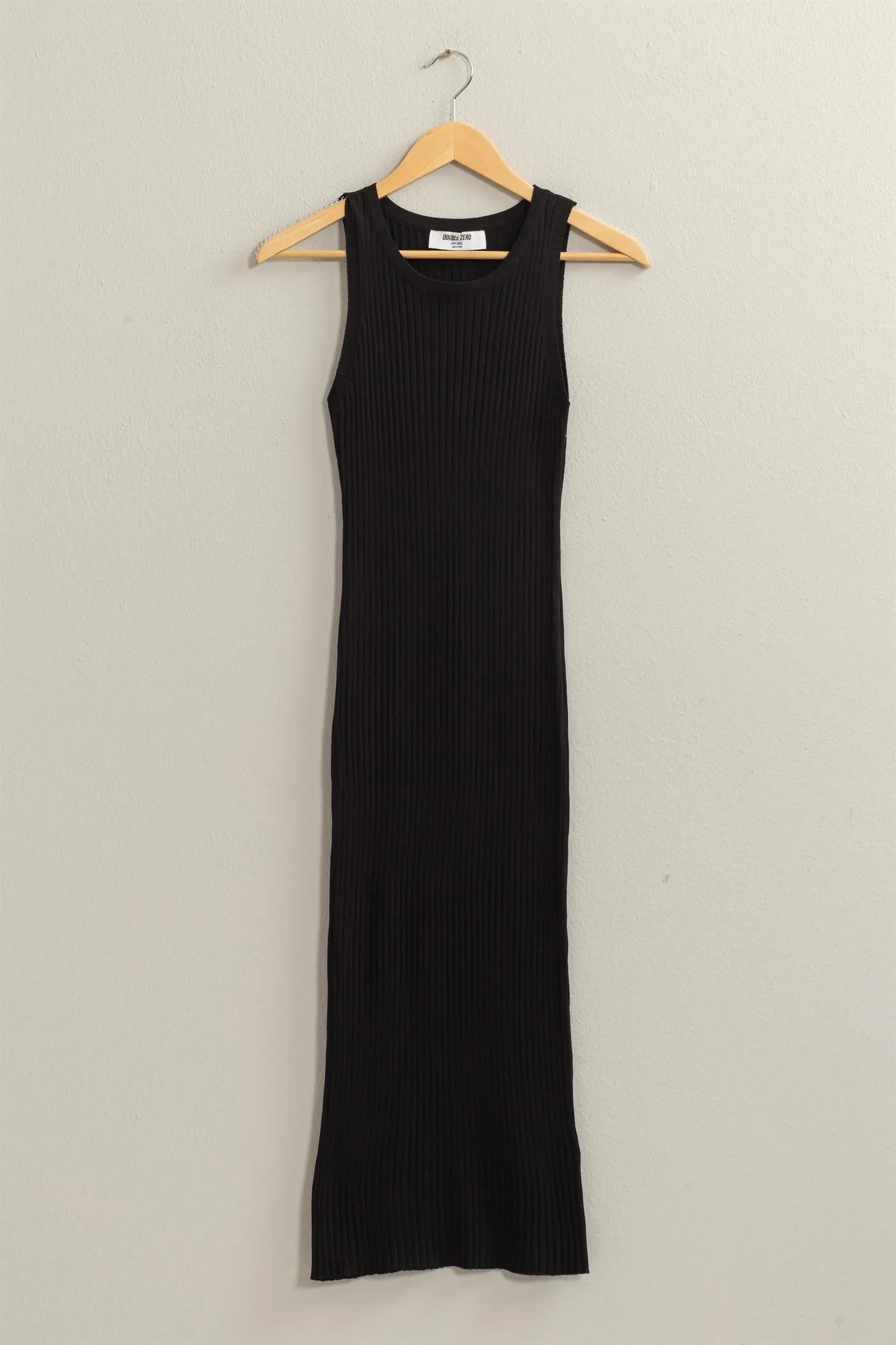 Ribbed Mid Length Bodycon Dress
