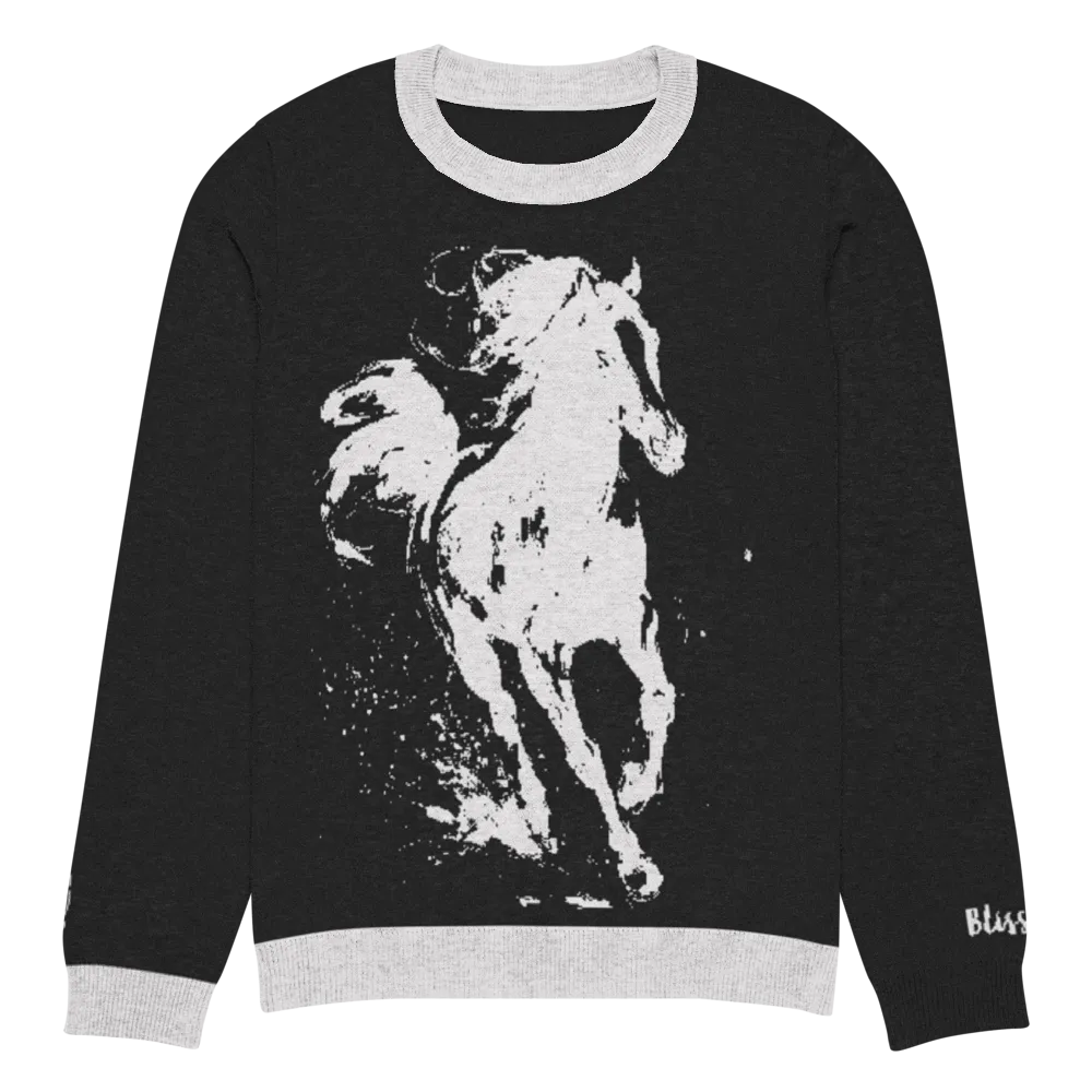Running Horse Personalized Knit Sweater