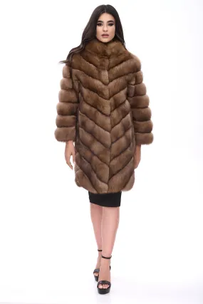 Short sable coat