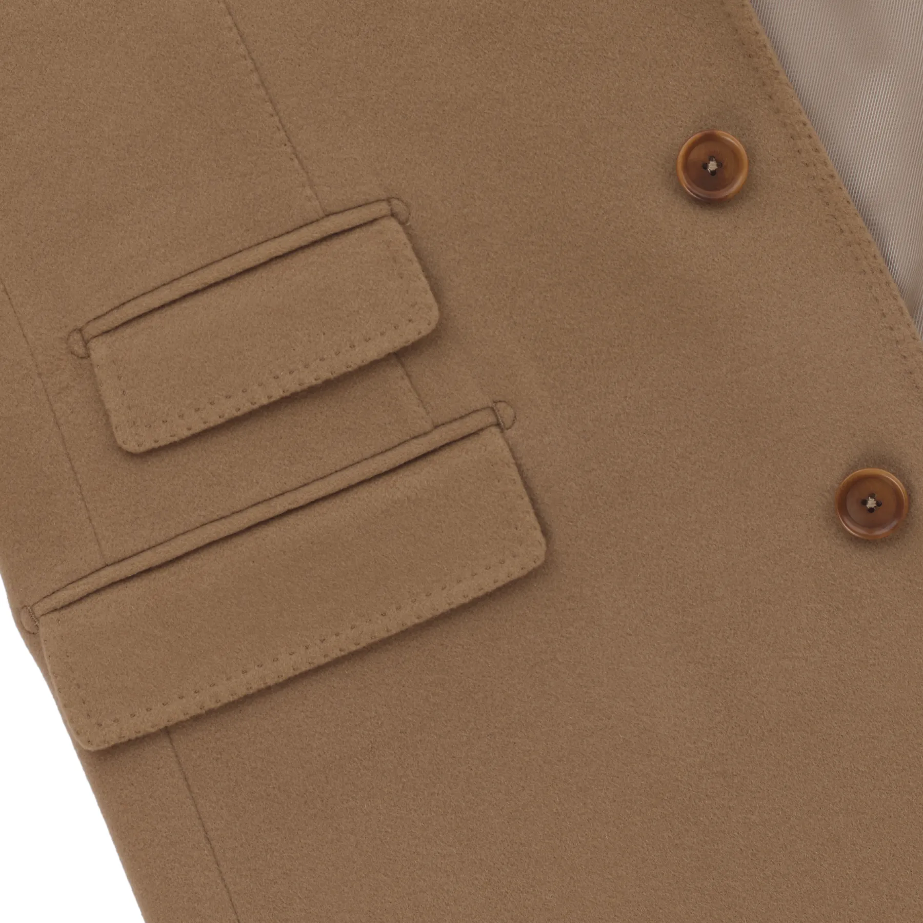 Single-Breasted Cashmere Coat