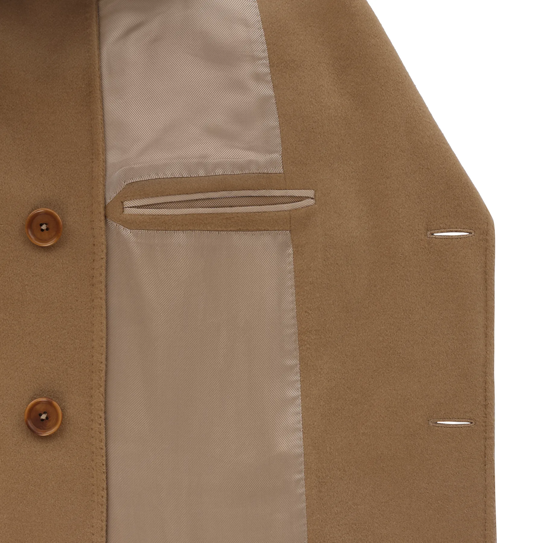 Single-Breasted Cashmere Coat
