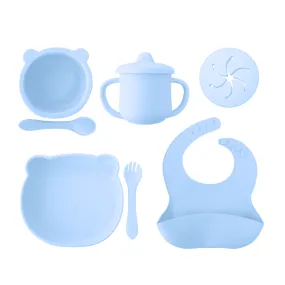 Sundae Bébé - Teddy Bear Picnic Silicone Dinner Set (Blueberry)