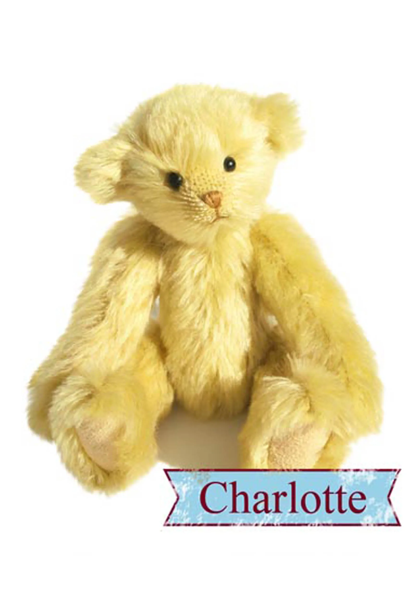 Teddy Bear Pattern and A5 Instruction Booklet - Charlotte Bear 19cm when made