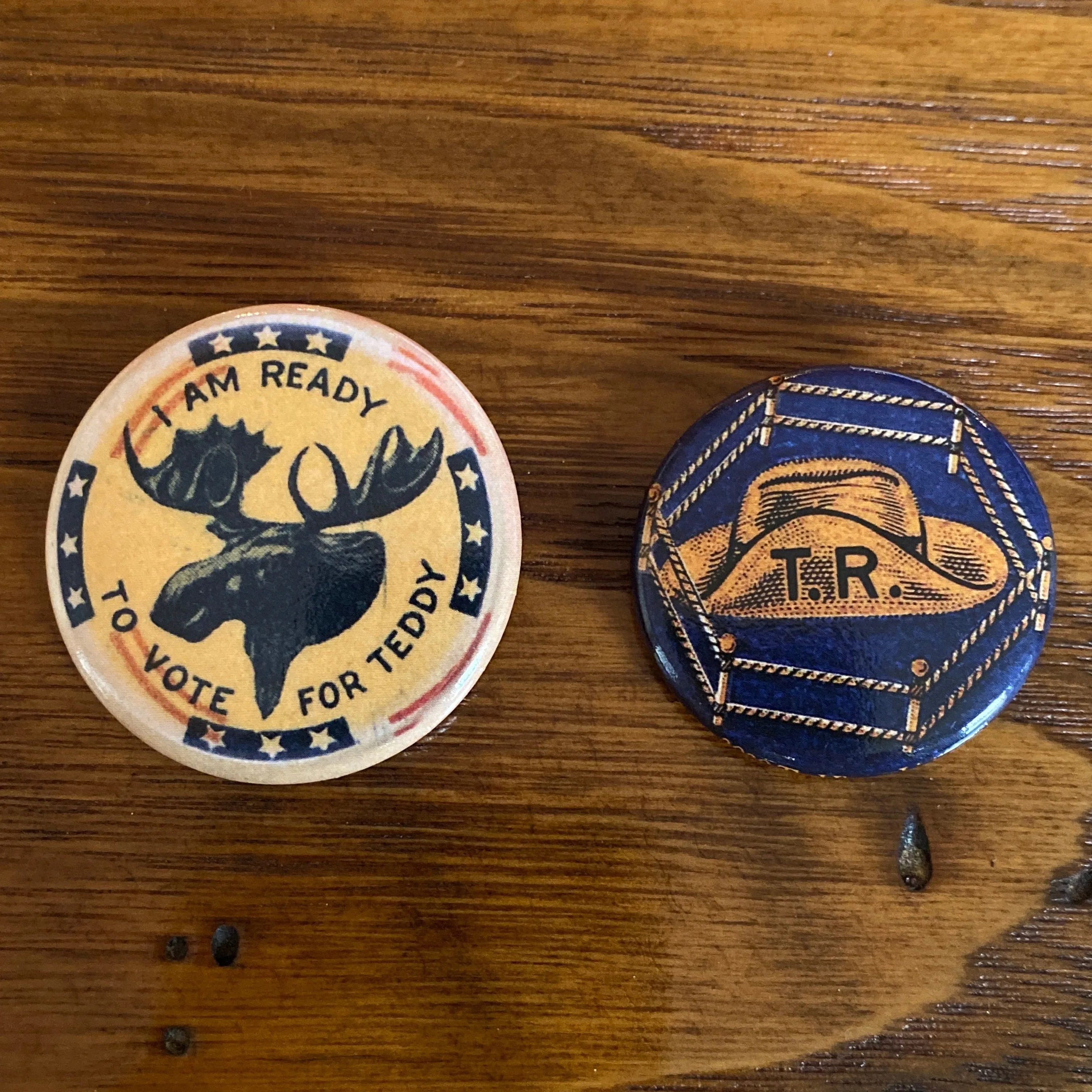 Teddy Roosevelt “Hat in the ring” presidential campaign button