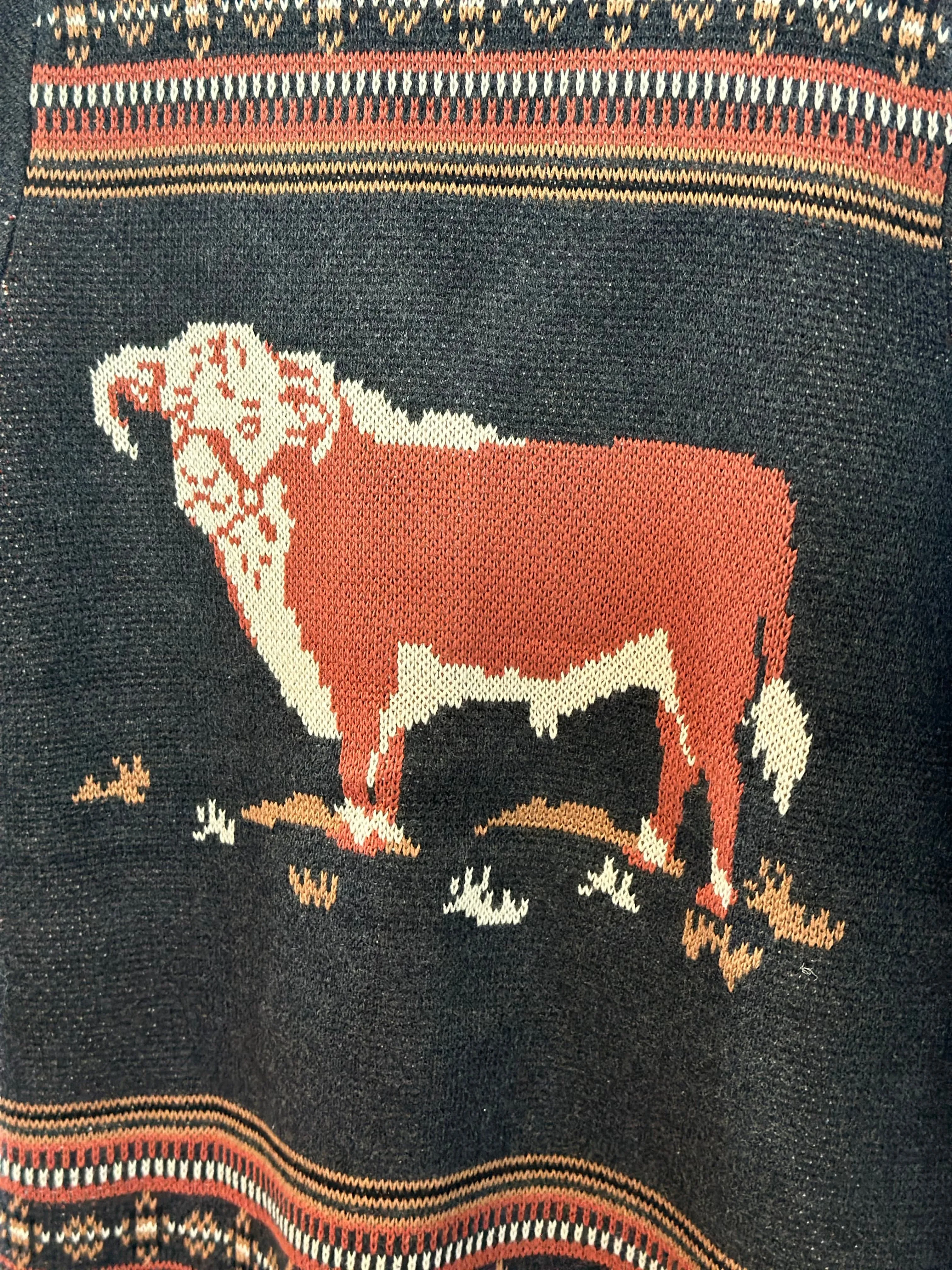 The Life On The Ranch Vintage Hereford Cardigan