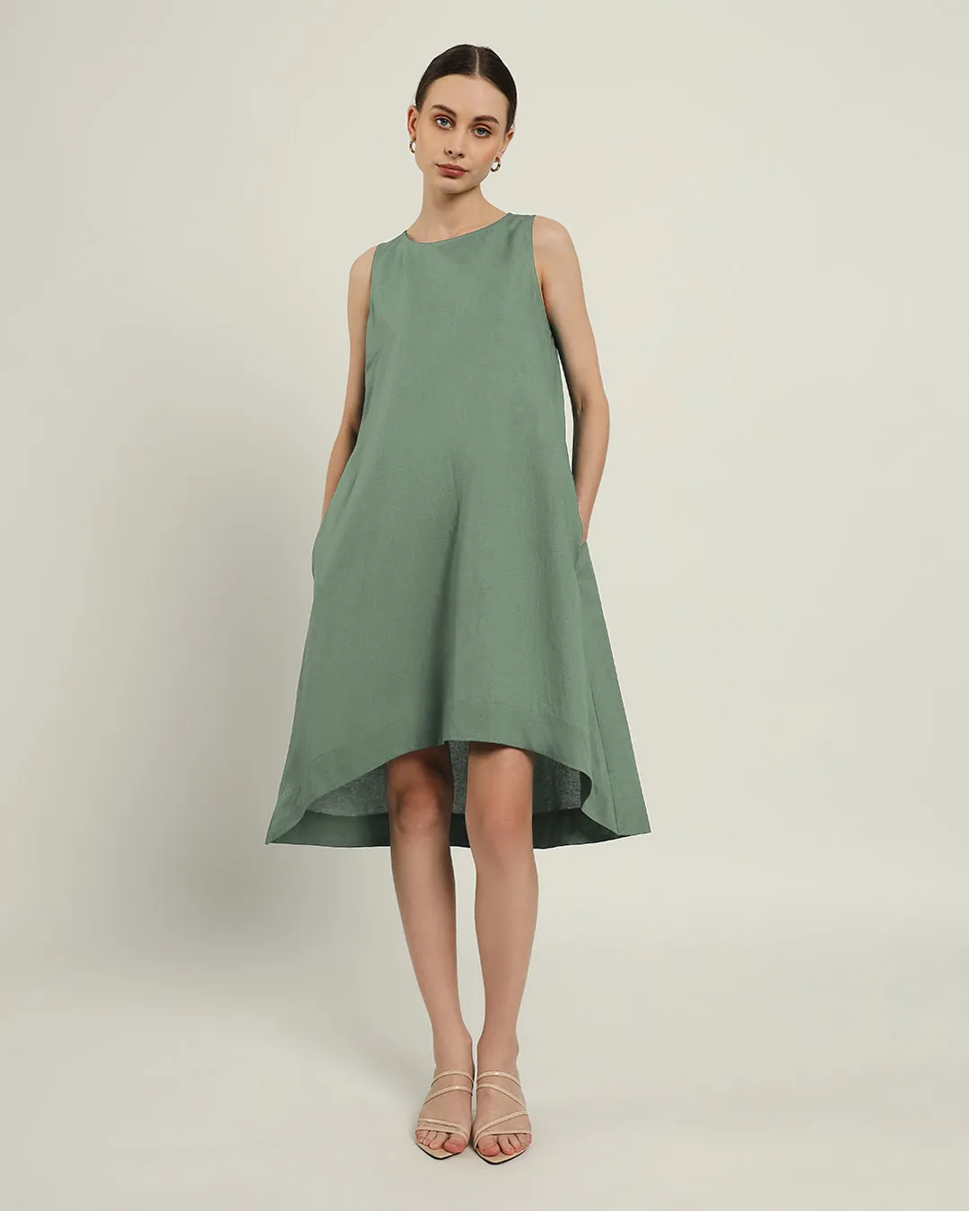 The Odesa Mint Cotton Dress