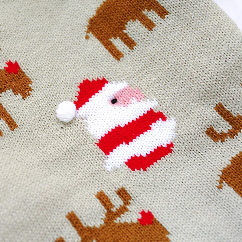 Trendy Christmas Print Warm Sweater for French Bulldog