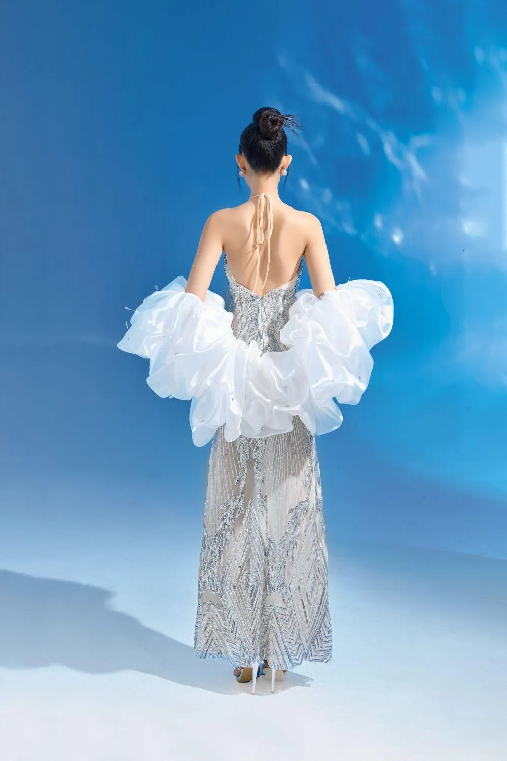 Tulipe Ruffled Organza Coat