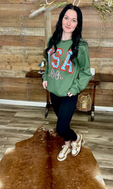 USA Fleece Sweatshirt