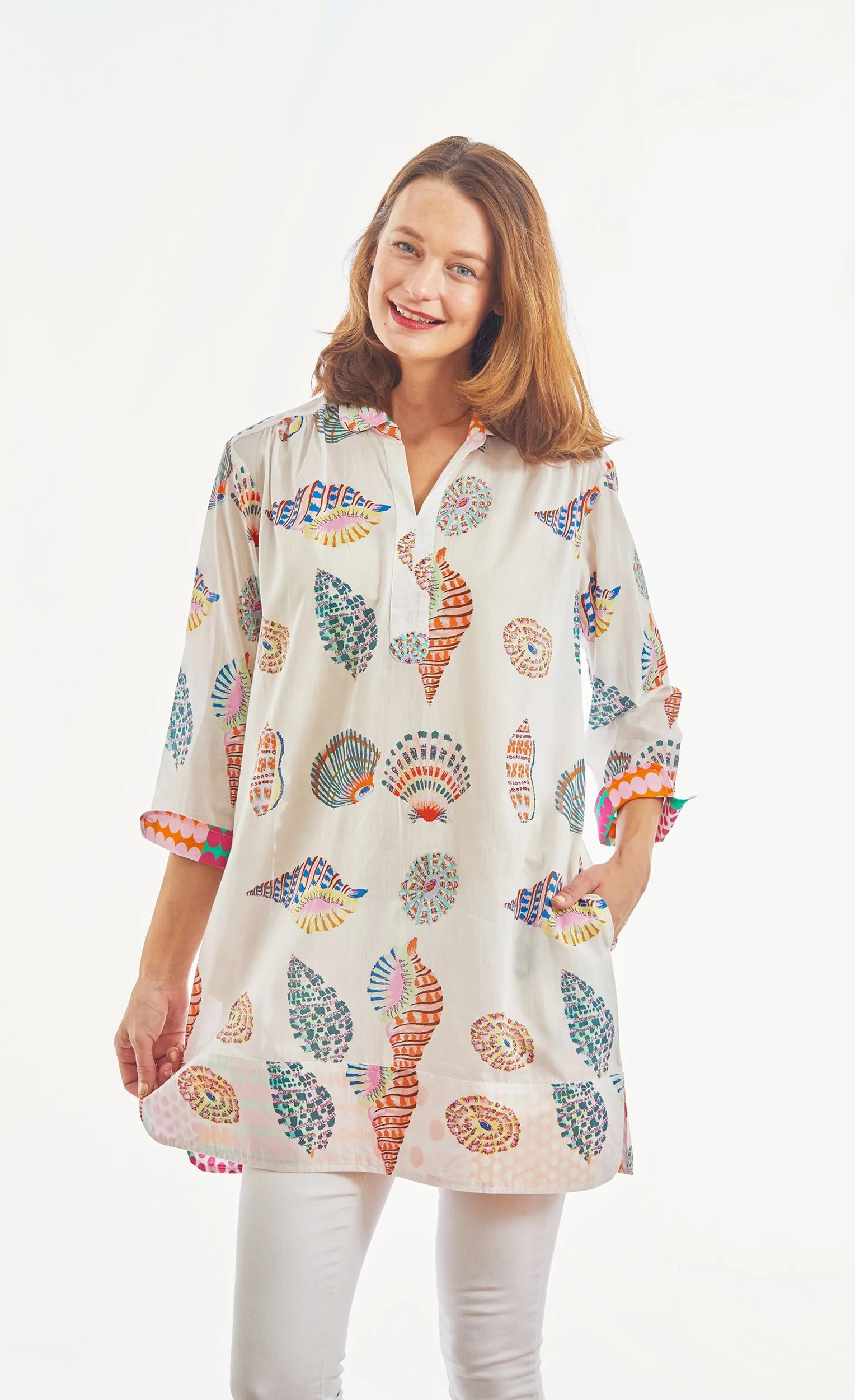 Vail Tunic - Multi Colored Seashells