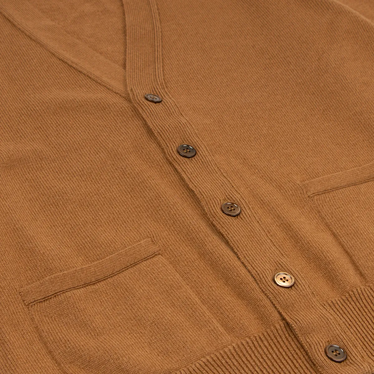 Vintage Vicuna Mallaig 4ply Cashmere Cardigan