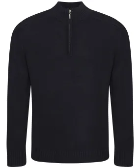 Wakhan  regen zip knit sweater | Black