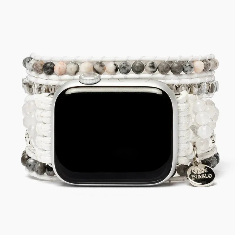 White Labradorite Apple Watch Strap One Size