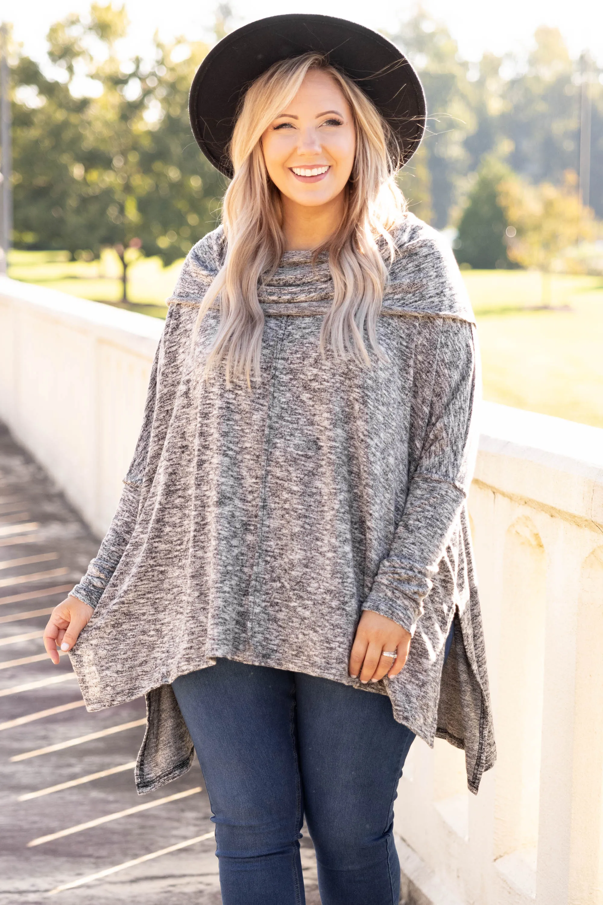 Winter Resort Tunic, Black