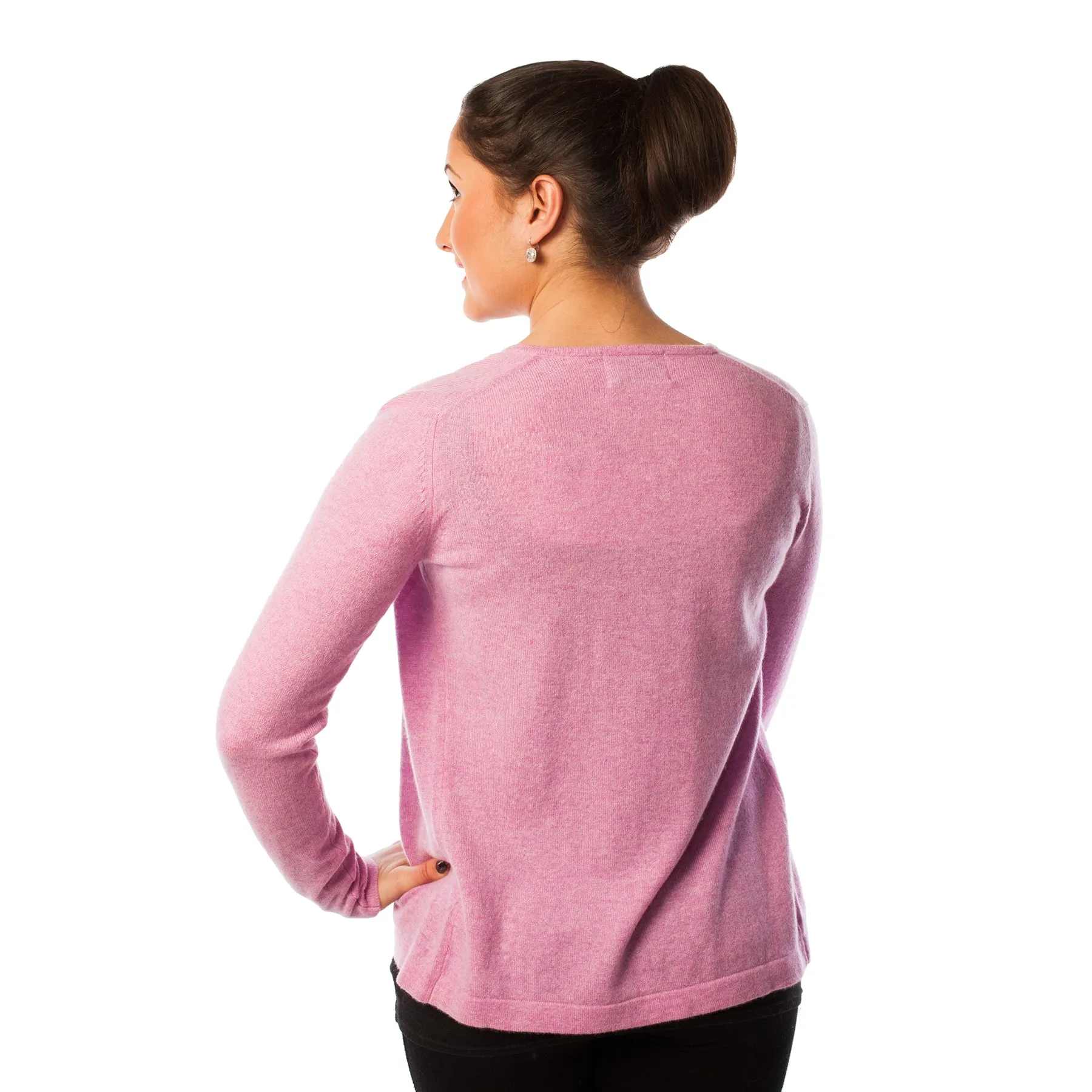 Women's Dunedin Cashmere 100% Cashmere  Marl Lilac